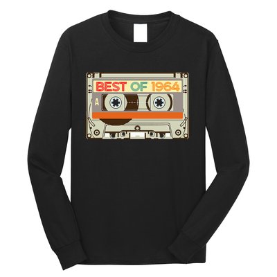 Cassette Tape Birthday Gifts Born In Best Of 1964 Long Sleeve Shirt