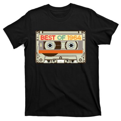 Cassette Tape Birthday Gifts Born In Best Of 1964 T-Shirt