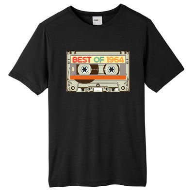 Cassette Tape Birthday Gifts Born In Best Of 1964 Tall Fusion ChromaSoft Performance T-Shirt