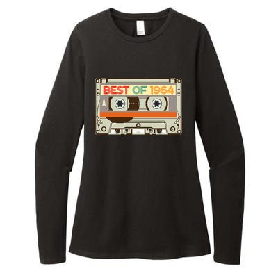 Cassette Tape Birthday Gifts Born In Best Of 1964 Womens CVC Long Sleeve Shirt