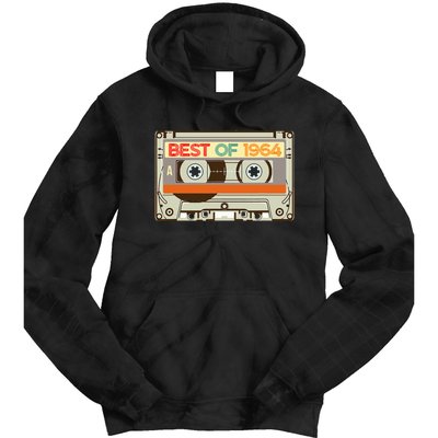 Cassette Tape Birthday Gifts Born In Best Of 1964 Tie Dye Hoodie