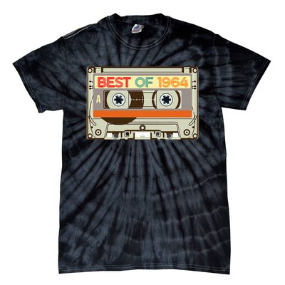 Cassette Tape Birthday Gifts Born In Best Of 1964 Tie-Dye T-Shirt