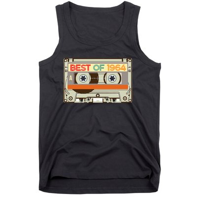 Cassette Tape Birthday Gifts Born In Best Of 1964 Tank Top