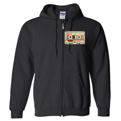 Cassette Tape Birthday Gifts Born In Best Of 1964 Full Zip Hoodie