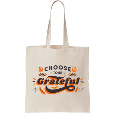 Choose To Be Grateful Pumpkin Bag