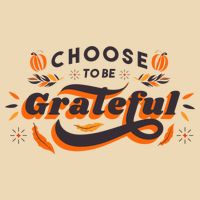 Choose To Be Grateful Pumpkin Bag