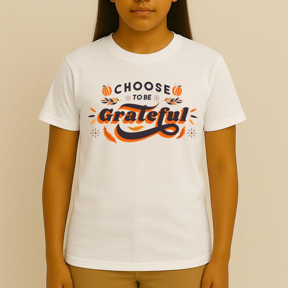 Choose To Be Grateful Pumpkin T-Shirt