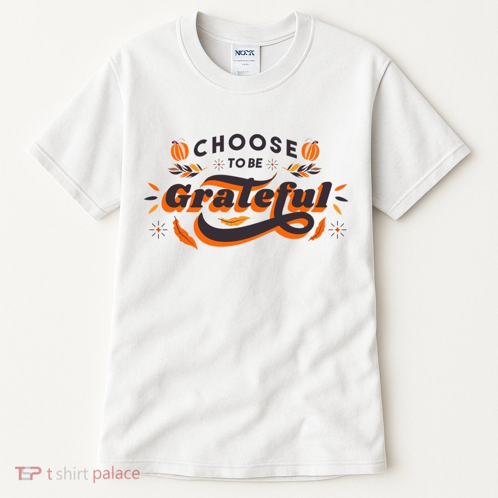 Choose To Be Grateful Pumpkin Tall T-Shirt