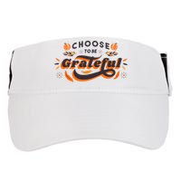 Choose To Be Grateful Pumpkin Adult Drive Performance Visor