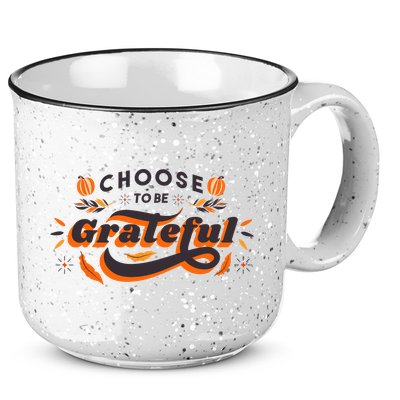 Choose To Be Grateful Pumpkin 15oz Campfire Ceramic Mug