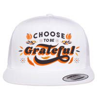 Choose To Be Grateful Pumpkin Flatbill Hat