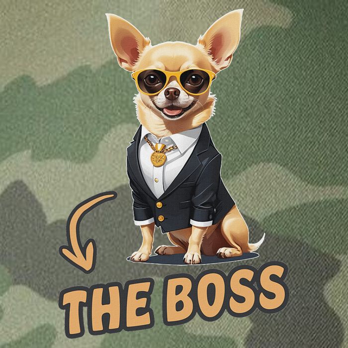 Chihuahua The Boss Funny Chihuahua Owner Chihuahua Dog Lover Legacy Tie Dye Trucker Hat
