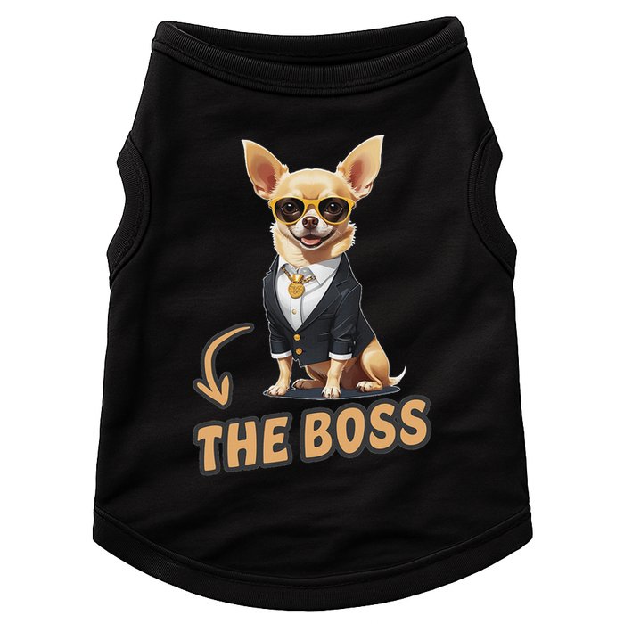 Chihuahua The Boss Funny Chihuahua Owner Chihuahua Dog Lover Doggie Tank