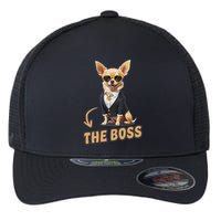 Chihuahua The Boss Funny Chihuahua Owner Chihuahua Dog Lover Flexfit Unipanel Trucker Cap