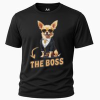 Chihuahua The Boss Funny Chihuahua Owner Chihuahua Dog Lover Performance Shirt