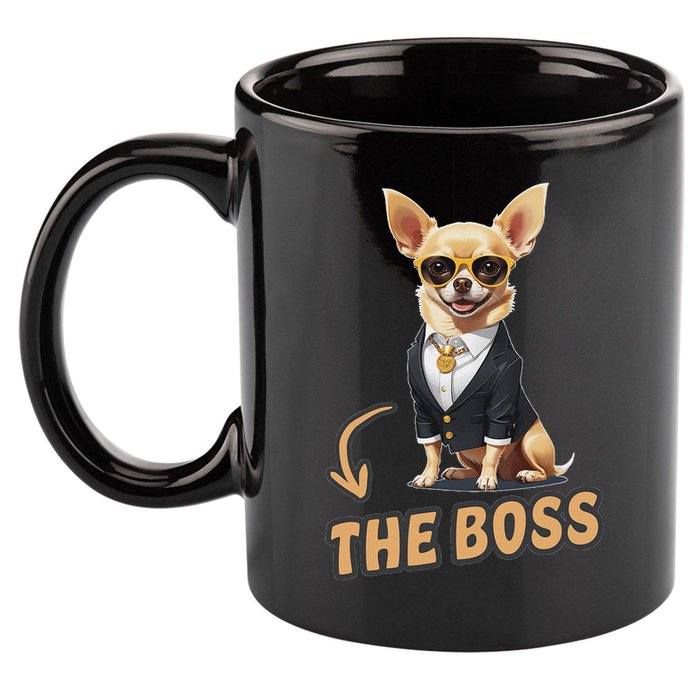 Chihuahua The Boss Funny Chihuahua Owner Chihuahua Dog Lover 11oz C Handle Ceramic Mug