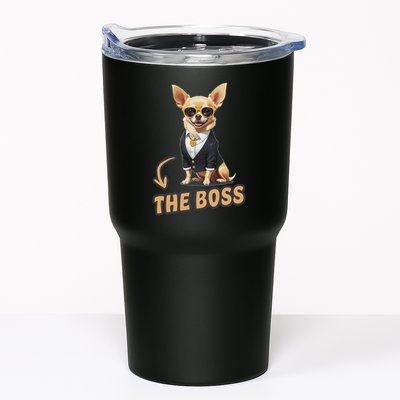 Chihuahua The Boss Funny Chihuahua Owner Chihuahua Dog Lover Tumbler