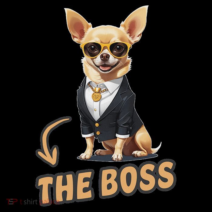 Chihuahua The Boss Funny Chihuahua Owner Chihuahua Dog Lover Cooling Performance Long Sleeve Crew