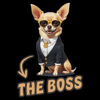 Chihuahua The Boss Funny Chihuahua Owner Chihuahua Dog Lover Baby Bodysuit