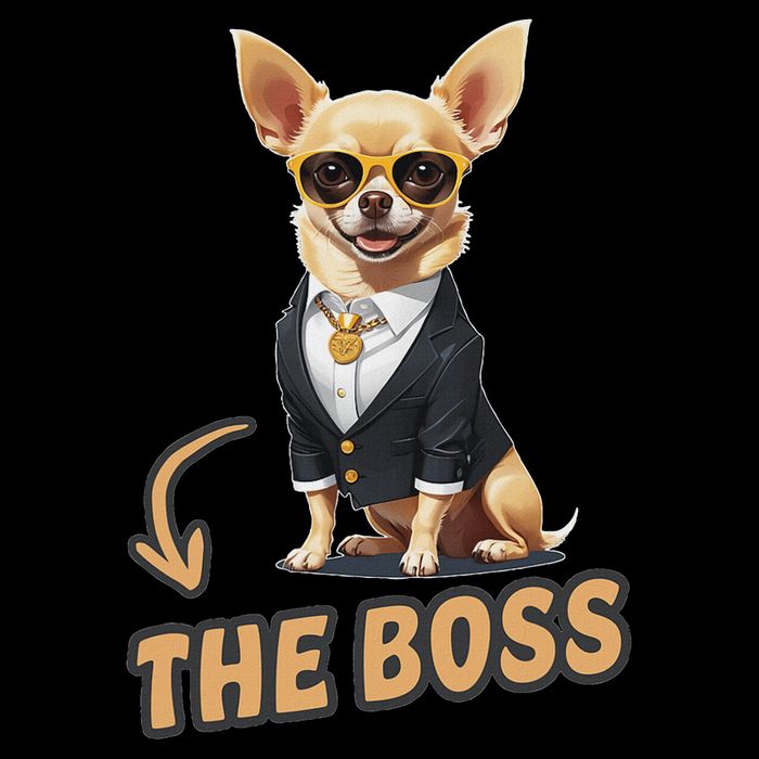 Chihuahua The Boss Funny Chihuahua Owner Chihuahua Dog Lover Baby Bodysuit