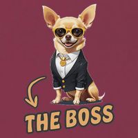 Chihuahua The Boss Funny Chihuahua Owner Chihuahua Dog Lover 16oz Travel Tumbler