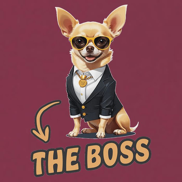 Chihuahua The Boss Funny Chihuahua Owner Chihuahua Dog Lover 16oz Travel Tumbler