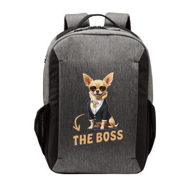 Chihuahua The Boss Funny Chihuahua Owner Chihuahua Dog Lover Vector Backpack