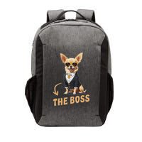 Chihuahua The Boss Funny Chihuahua Owner Chihuahua Dog Lover Vector Backpack