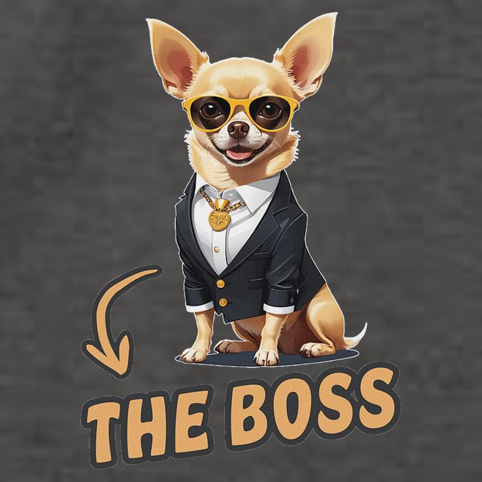 Chihuahua The Boss Funny Chihuahua Owner Chihuahua Dog Lover Vector Backpack