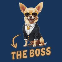 Chihuahua The Boss Funny Chihuahua Owner Chihuahua Dog Lover Infant Baby Jersey Bodysuit
