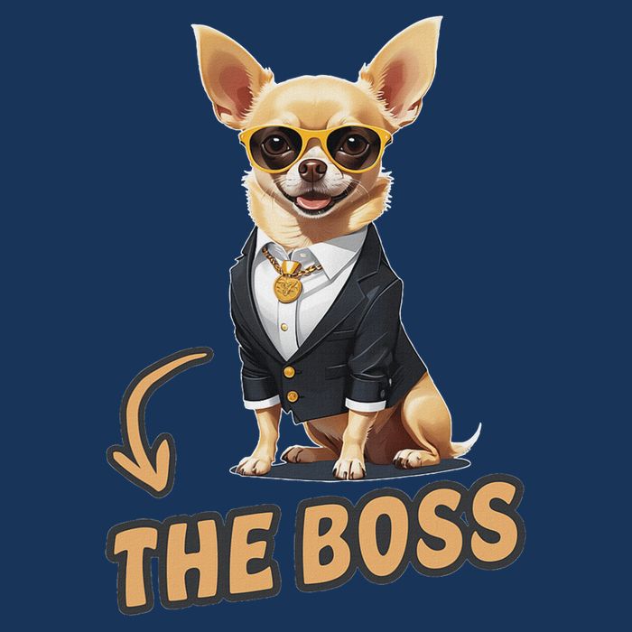 Chihuahua The Boss Funny Chihuahua Owner Chihuahua Dog Lover Infant Baby Jersey Bodysuit