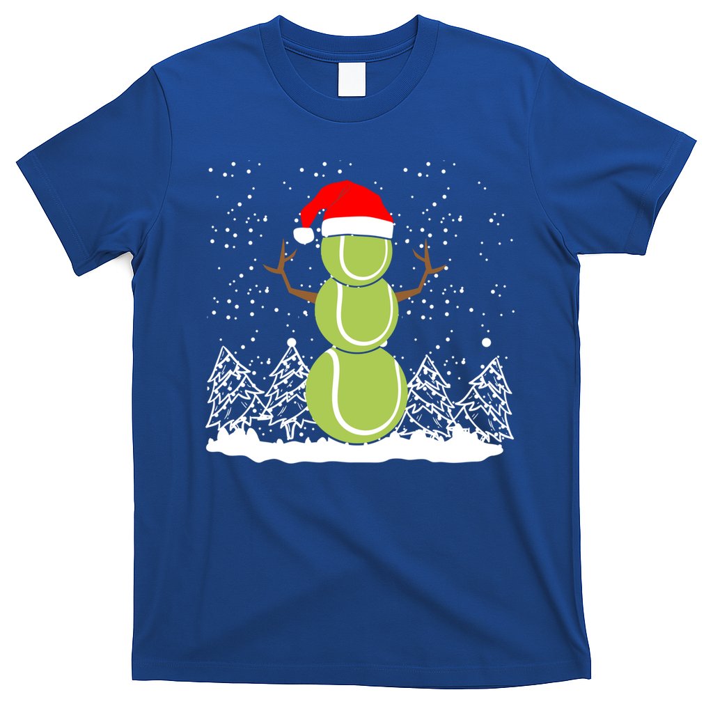 Christmas Tennis Balls Snow Xmas Sports Player Fanatic Cute Gift T-Shirt