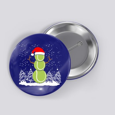 Christmas Tennis Balls Snow Xmas Sports Player Fanatic Cute Gift Button