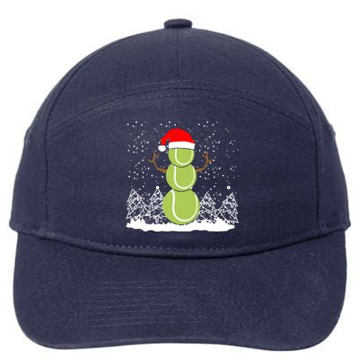 Christmas Tennis Balls Snow Xmas Sports Player Fanatic Cute Gift 7-Panel Snapback Hat