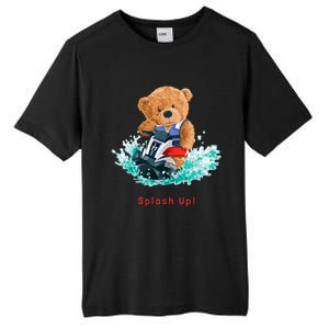 Cool Teddy Bear With Ridding Summer Jet Ski Graphic Designs Gift Tall Fusion ChromaSoft Performance T-Shirt