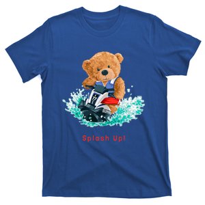 Cool Teddy Bear With Ridding Summer Jet Ski Graphic Designs Gift T-Shirt