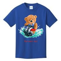 Cool Teddy Bear With Ridding Summer Jet Ski Graphic Designs Gift Kids T-Shirt