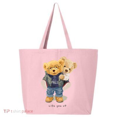 Cute Teddy Bear Lift You Up 25L Jumbo Tote