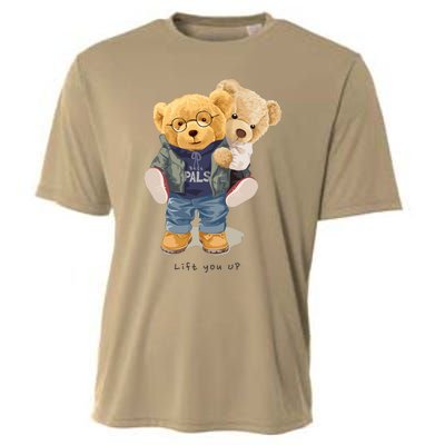 Cute Teddy Bear Lift You Up Cooling Performance Crew T-Shirt