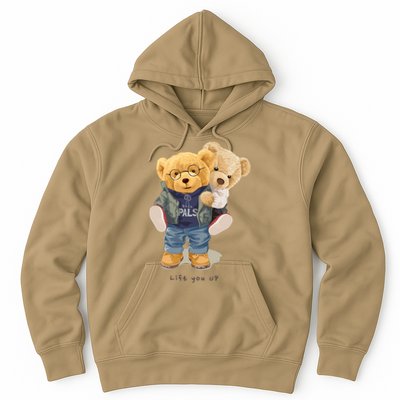Cute Teddy Bear Lift You Up Hoodie