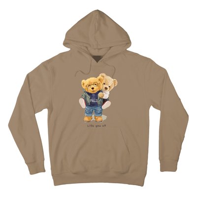 Cute Teddy Bear Lift You Up Hoodie