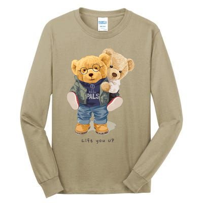 Cute Teddy Bear Lift You Up Tall Long Sleeve T-Shirt