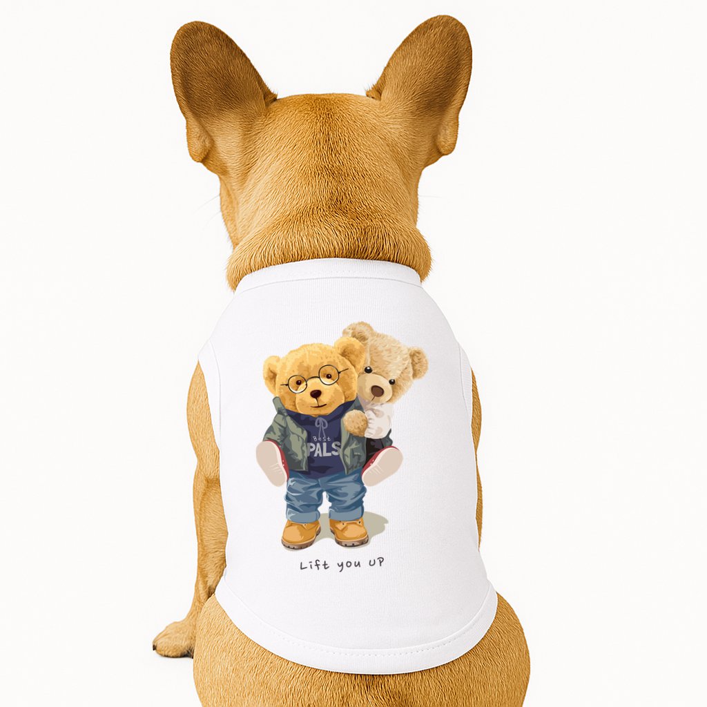 Cute Teddy Bear Lift You Up Doggie Tank