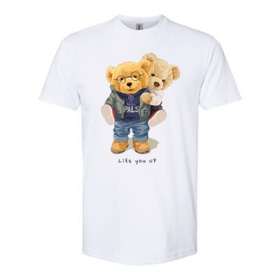 Cute Teddy Bear Lift You Up Softstyle CVC T-Shirt