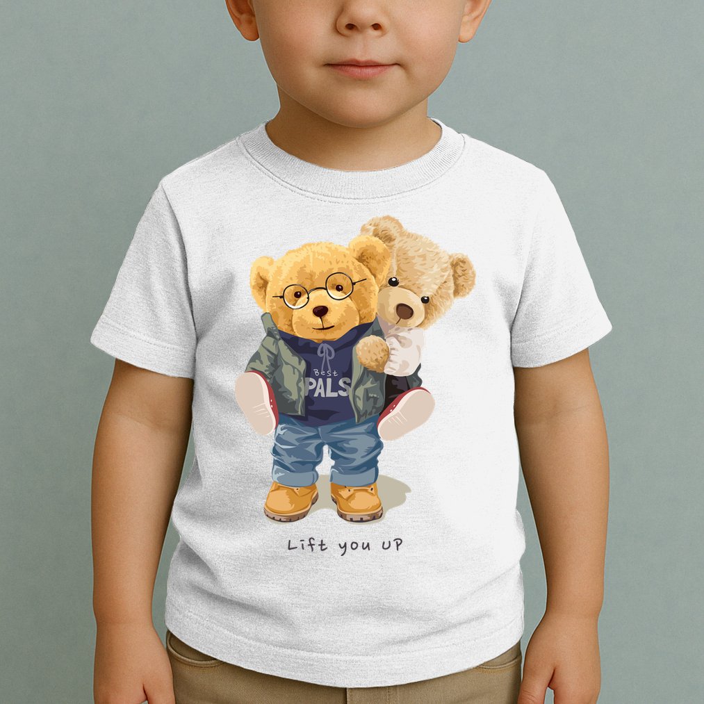 Cute Teddy Bear Lift You Up Toddler T-Shirt