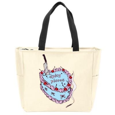 Celebrate The Birthday Rodrigo Spicy Pisces Zip Tote Bag