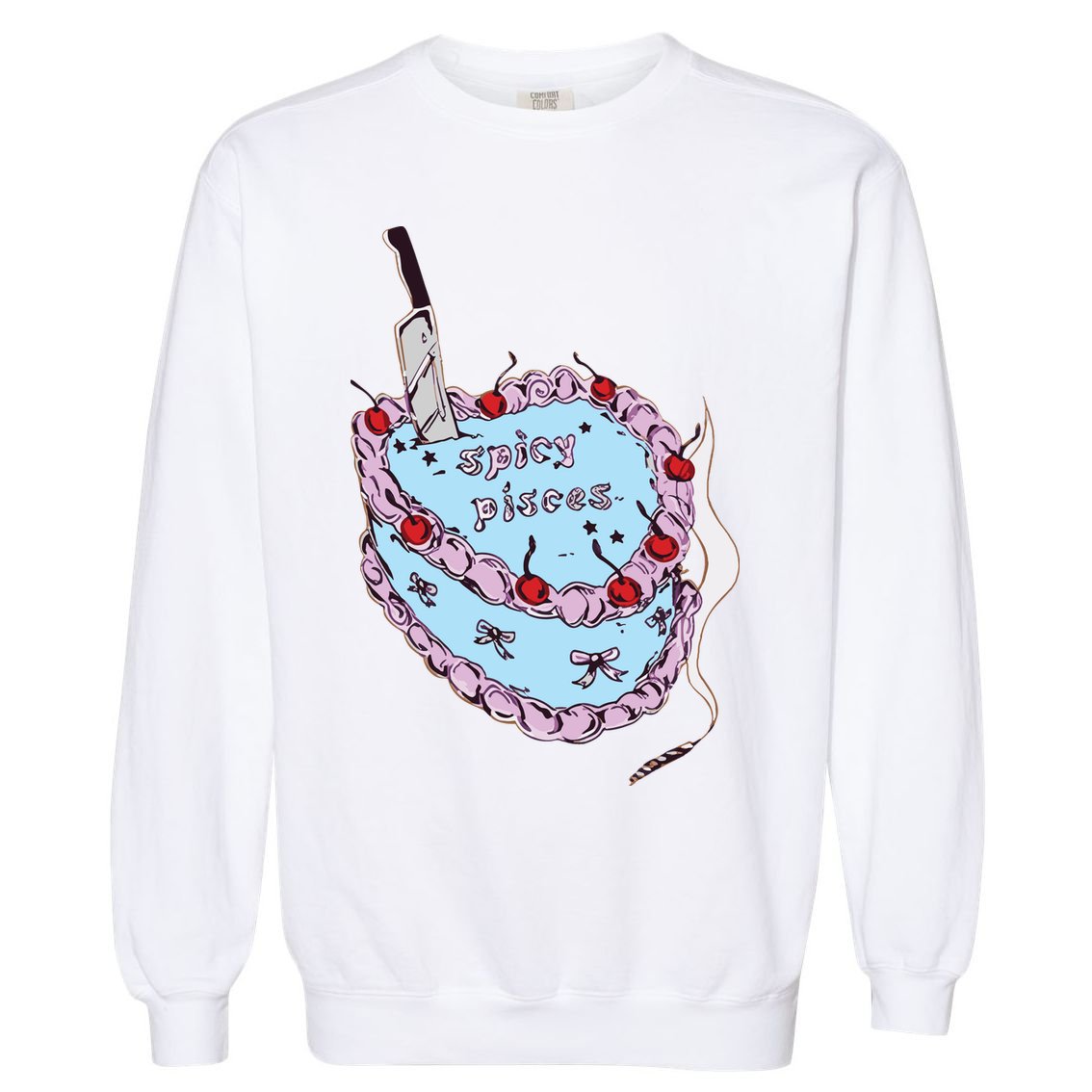 Celebrate The Birthday Rodrigo Spicy Pisces Garment-Dyed Sweatshirt