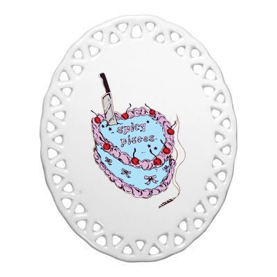 Celebrate The Birthday Rodrigo Spicy Pisces Ceramic Oval Ornament