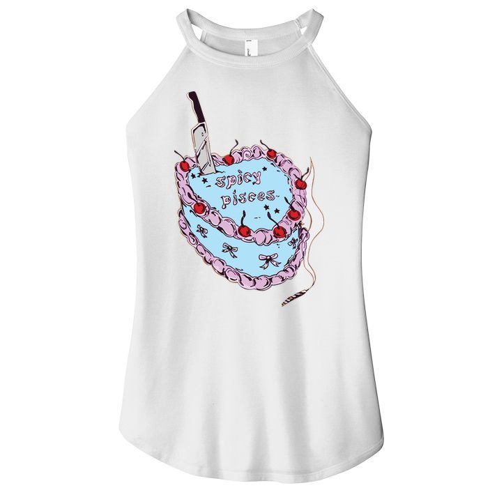 Celebrate The Birthday Rodrigo Spicy Pisces Women's Perfect Tri Rocker Tank