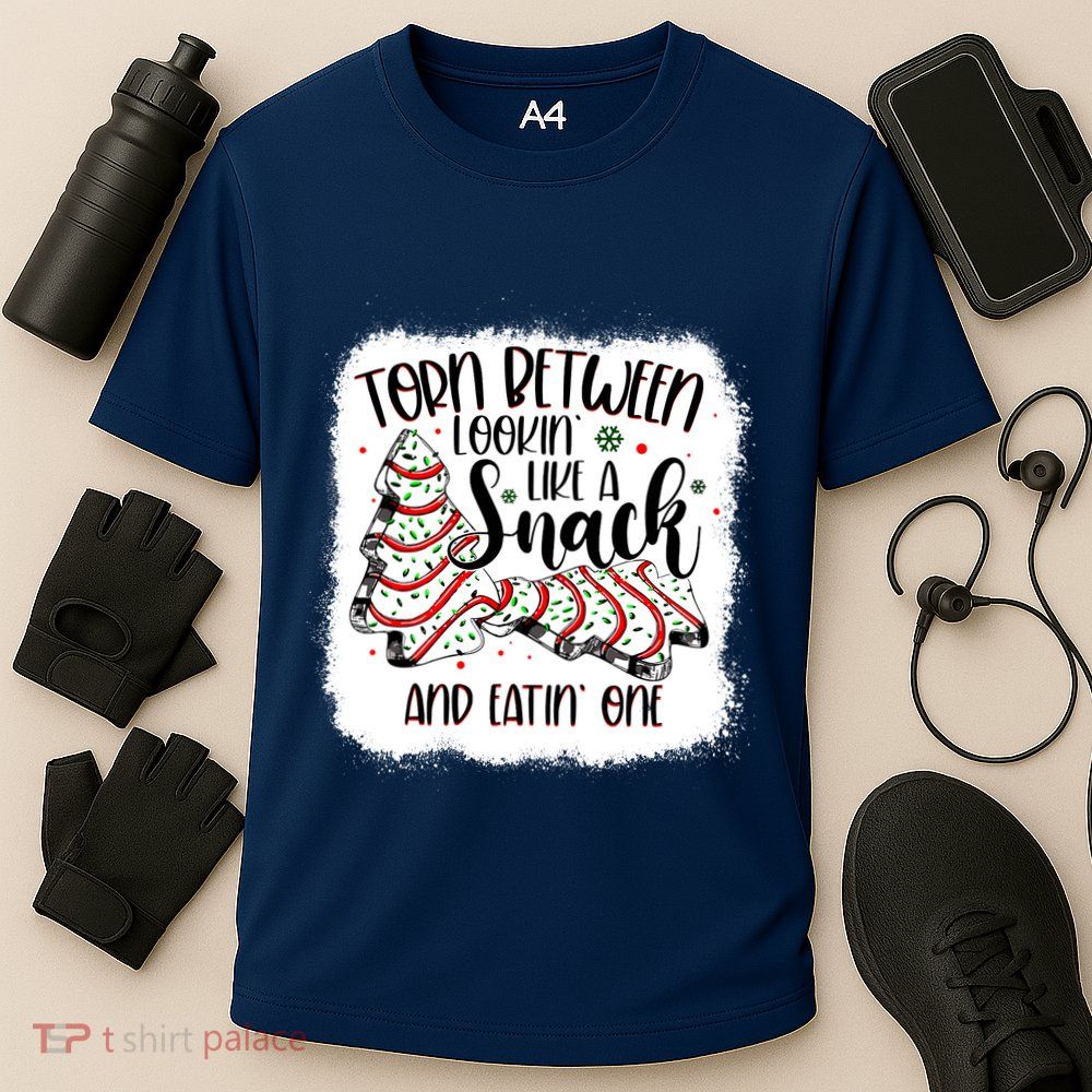 Christmas Tree Cake Torn Between Lookin Like A Snack Debbie Performance Shirt